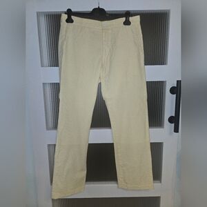 Men's Cream Striped Pants